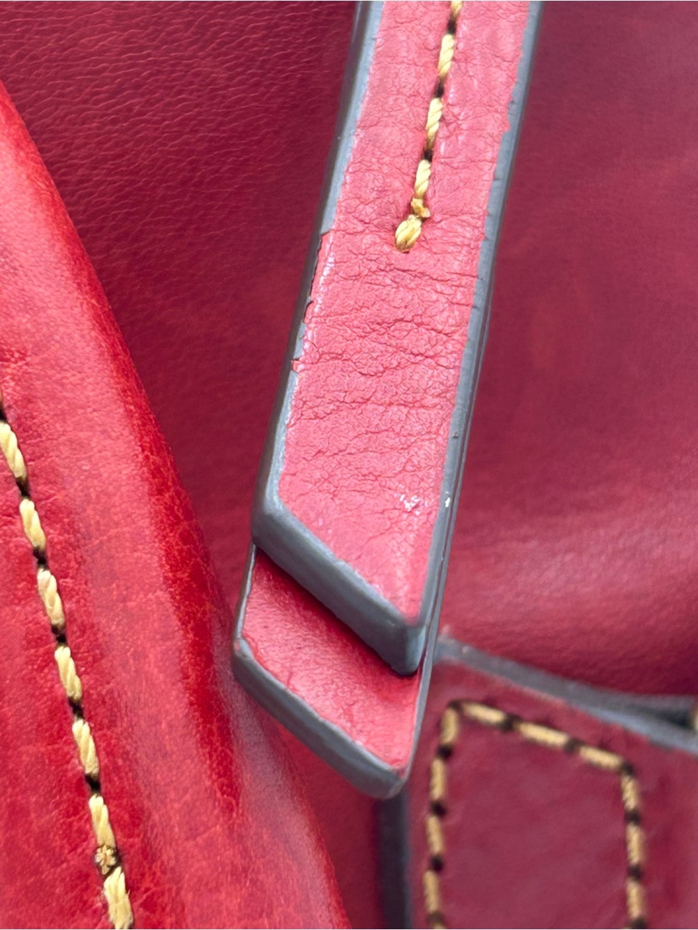Dooney & Bourke Red Leather Satchel with Matching Wallet - Picture 4 of 16